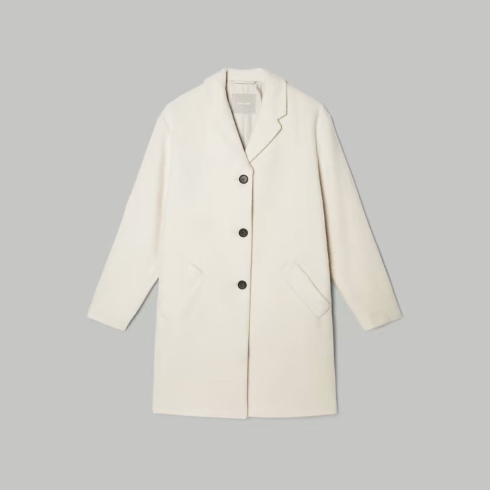 Everlane 'The Italian ReWool® Cocoon Coat' - Cream XS NWT